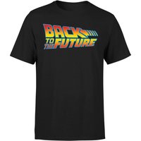 Zurück In Die Zukunft Classic Logo T-Shirt - Schwarz - M von Back to the Future