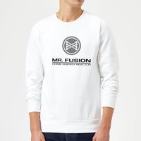 Zurück In Die Zukunft Mr Fusion Pullover - Weiß - L von Back to the Future