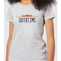 Zurück In Die Zukunft Outatime Plate Damen T-Shirt - Grau - M von Back to the Future