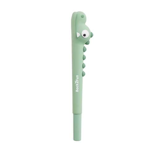 Back2Fun Kinder-Kugelschreiber mit Kappe und Krokodilmuster, blaue Tinte, 0,7 mm, weicher Schaft, lustiges Schreibwaren zum Schreiben, Zeichnen oder Verschenken, Schulmaterial oder für den Back2Fun Kinder-Kugelschreiber mit Kappe und Krokodilmuster, blaue Tinte, 0,7 mm, weicher Schaft, lustiges Schreibwaren zum Schreiben, Zeichnen oder Verschenken, Schulmaterial oder für den von Back2Fun