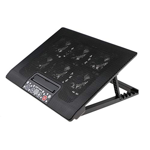 Backbayia 5 Lüfter leise mit LED Licht / Ventilator für PC Laptop von Backbayia