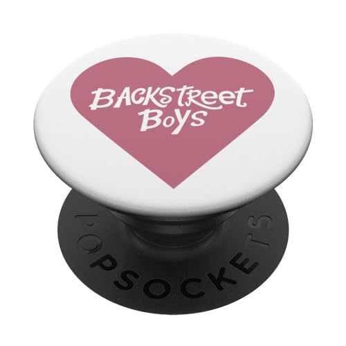 Backstreet Boys – Pink Heart Logo Valentine's Day White PopSockets mit austauschbarem PopGrip von Backstreet Boys