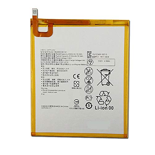 Backupower Ersatz 2899C0ECW Akku Batterie Kompatibel mit Huawei M3 M3-BTV-W09 M3-BTV-DL09 3.82V 5100mAh von Backupower