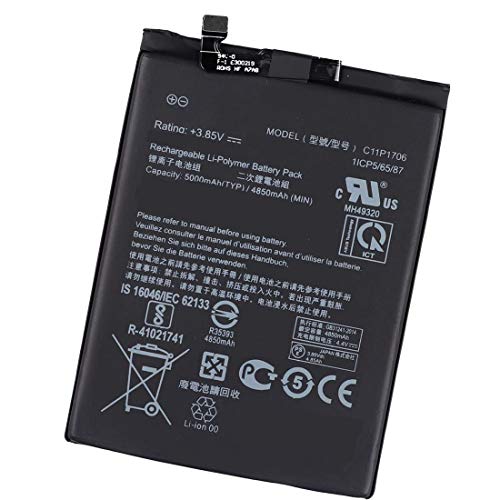 Backupower Ersatz 3.85V 5000mAh/19.25Wh C11P1706 Akku Batterie Kompatibel mit ASUS ZenFone Max Pro M1 Dual SIM TD ZB602KL X00TDB X00TDE 0B200-02870200 von Backupower