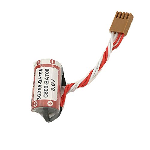 Backupower Ersatz Akku ER17/33(2/3A 3.6V) 1600mah PLC AKKU Kompatibel mit Omron C500-BAT08 3G2A9-BAT08 3.6V 1600mah von Backupower