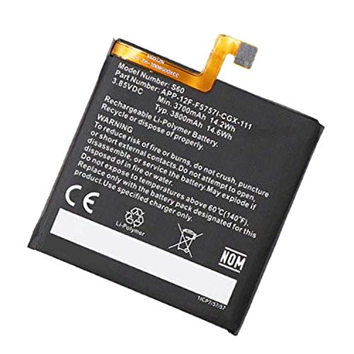 Backupower Ersatz Akku Kompatibel mit Caterpillar CAT S60 Akku APP-12F-F5757I-CGX-111 3700mAh/14.2WH von Backupower