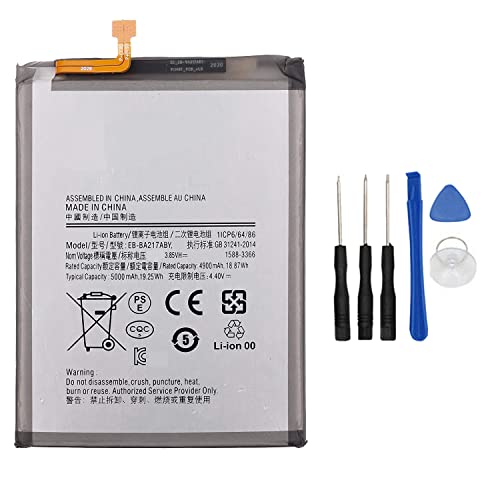 Backupower Ersatz EB-BA217ABY Akku Accu Kompatibel mit Samsung Galaxy A21s SM-A217F A217F A12 SM-A125F SM-A125M SM-A125U von Backupower