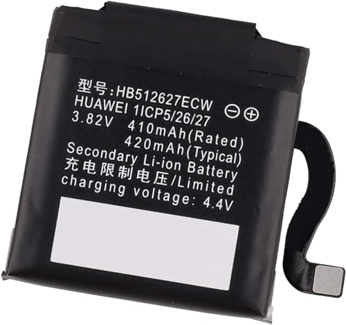 Backupower HB512627ECW 1ICP5/26/27 Ersatz Akku Kompatibel mit Huawei Watch 2 Pro 4G EO-DLXXU Watch GT LEO-B09 3.82V,410mAh von Backupower