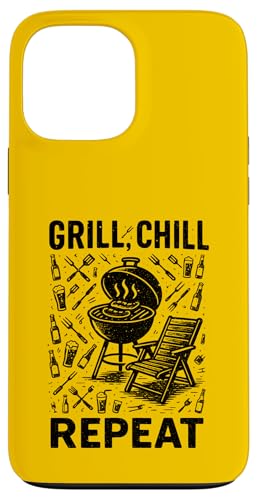 Grill Chill Repeat Vintage BBQ Sommer Barbecue Grillen Hülle für iPhone 13 Pro Max Grill Chill Repeat Vintage BBQ Sommer Barbecue Grillen Hülle für iPhone 13 Pro Max von Backyard Bbq Summer Cookout Clothing