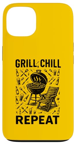 Grill Chill Repeat Vintage BBQ Sommer Barbecue Grillen Hülle für iPhone 13 Grill Chill Repeat Vintage BBQ Sommer Barbecue Grillen Hülle für iPhone 13 von Backyard Bbq Summer Cookout Clothing