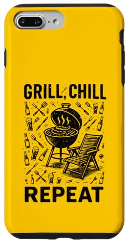 Grill Chill Repeat Vintage BBQ Sommer Barbecue Grillen Hülle für iPhone 7 Plus/8 Plus Grill Chill Repeat Vintage BBQ Sommer Barbecue Grillen Hülle für iPhone 7 Plus/8 Plus von Backyard Bbq Summer Cookout Clothing