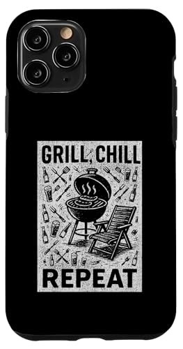 Grill Chill Repeat Vintage BBQ Summer Graphic Tee Grillen Hülle für iPhone 11 Pro Grill Chill Repeat Vintage BBQ Summer Graphic Tee Grillen Hülle für iPhone 11 Pro von Backyard Bbq Summer Cookout Clothing