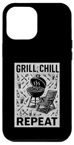 Grill Chill Repeat Vintage BBQ Summer Graphic Tee Grillen Hülle für iPhone 12 Pro Max Grill Chill Repeat Vintage BBQ Summer Graphic Tee Grillen Hülle für iPhone 12 Pro Max von Backyard Bbq Summer Cookout Clothing