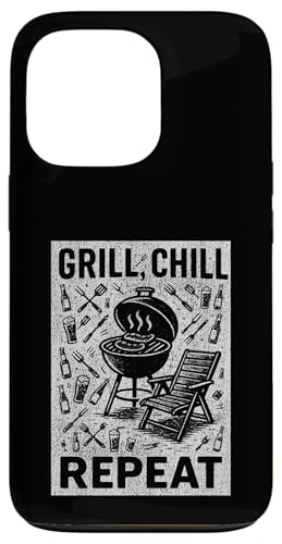 Grill Chill Repeat Vintage BBQ Summer Graphic Tee Grillen Hülle für iPhone 13 Pro Grill Chill Repeat Vintage BBQ Summer Graphic Tee Grillen Hülle für iPhone 13 Pro von Backyard Bbq Summer Cookout Clothing