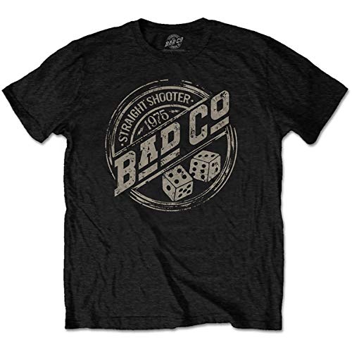 T-Shirt # S Unisex Black # Straight Shooter Roundel T-Shirt # S Unisex Black # Straight Shooter Roundel von Bad Company