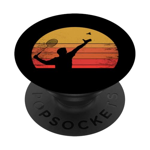 Badminton Federball Badmintonspieler Aufschlag BADMINTON PopSockets Klebender PopGrip Badminton Federball Badmintonspieler Aufschlag BADMINTON PopSockets Klebender PopGrip von Badminton Set Zubehör Sport Geschenke Shirts
