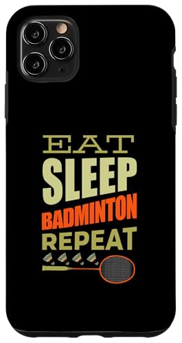 Badminton Federball Badmintonspieler EAT SLEEP BADMINTON Hülle für iPhone 11 Pro Max Badminton Federball Badmintonspieler EAT SLEEP BADMINTON Hülle für iPhone 11 Pro Max von Badminton Set Zubehör Sport Geschenke Shirts