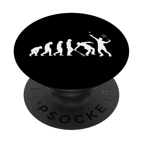 Badminton Federball Badmintonspieler EVOLUTION BADMINTON PopSockets Klebender PopGrip von Badminton Set Zubehör Sport Geschenke Shirts