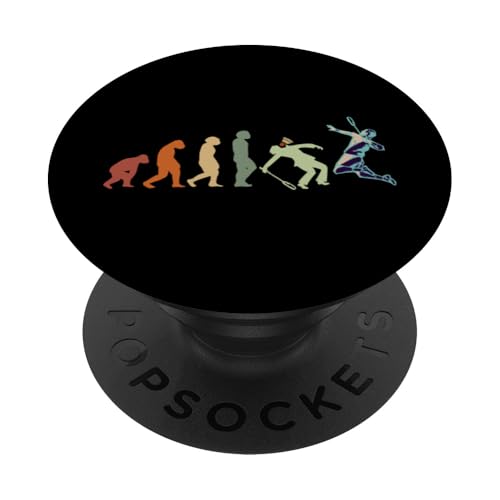 Badminton Federball Badmintonspieler EVOLUTION BADMINTON PopSockets Klebender PopGrip von Badminton Set Zubehör Sport Geschenke Shirts