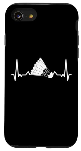 Badminton Federball Badmintonspieler Herzschlag BADMINTON Hülle für iPhone SE (2020) / 7 / 8 von Badminton Set Zubehör Sport Geschenke Shirts