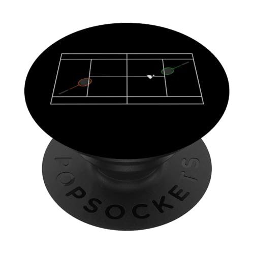 Badminton Federball Badmintonspieler Spielfeld BADMINTON PopSockets Klebender PopGrip von Badminton Set Zubehör Sport Geschenke Shirts