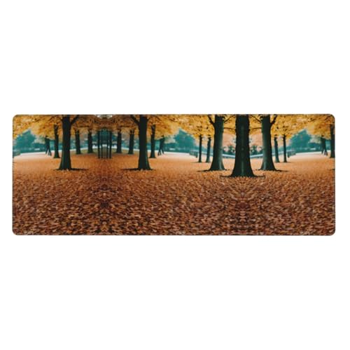 Großes Mauspad mit Aufdruck "Hello Autumn Print", 30 x 80 cm, Gaming-Schreibtischmatte, erweiterter Schutz für Zuhause, Büro, Computer, Laptop Großes Mauspad mit Aufdruck "Hello Autumn Print", 30 x 80 cm, Gaming-Schreibtischmatte, erweiterter Schutz für Zuhause, Büro, Computer, Laptop von BaerK