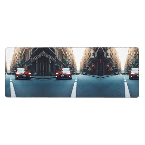 Großes Mauspad mit Auto- und Fahrraddruck, 30 x 80 cm, Gaming-Schreibtischmatte, erweiterter Schutz für Zuhause, Büro, Computer, Laptop Großes Mauspad mit Auto- und Fahrraddruck, 30 x 80 cm, Gaming-Schreibtischmatte, erweiterter Schutz für Zuhause, Büro, Computer, Laptop von BaerK