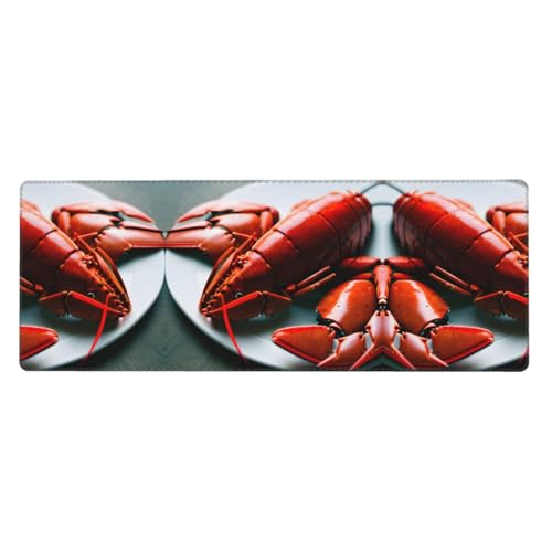 Großes Mauspad mit Hummer-Druck, 30 x 80 cm, Gaming-Schreibtischmatte, erweiterter Schutz für Zuhause, Büro, Computer, Laptop von BaerK