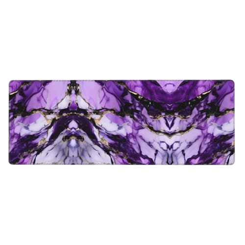 Großes Mauspad mit Marmordruck, 30 x 80 cm, Gaming-Schreibtischmatte, erweiterter Schutz für Zuhause, Büro, Computer, Laptop von BaerK