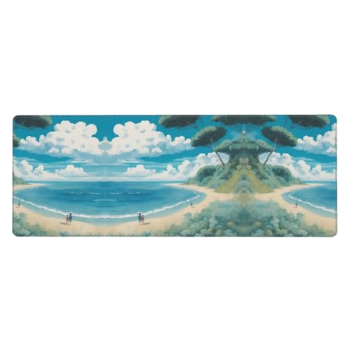 Großes Mauspad mit Muscheln am Strand, 30 x 80 cm, Gaming-Schreibtischmatte, erweiterter Schutz für Zuhause, Büro, Computer, Laptop Großes Mauspad mit Muscheln am Strand, 30 x 80 cm, Gaming-Schreibtischmatte, erweiterter Schutz für Zuhause, Büro, Computer, Laptop von BaerK