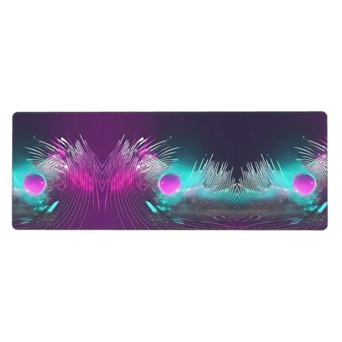 Großes Mauspad mit Musik-Wellen-Druck, 30 x 80 cm, Gaming-Schreibtischmatte, erweiterter Schutz für Zuhause, Büro, Computer, Laptop Großes Mauspad mit Musik-Wellen-Druck, 30 x 80 cm, Gaming-Schreibtischmatte, erweiterter Schutz für Zuhause, Büro, Computer, Laptop von BaerK