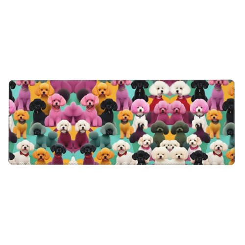 Großes Mauspad mit Pudel-Motiv, 30 x 80 cm, Gaming-Schreibtischmatte, erweiterter Schutz für Zuhause, Büro, Computer, Laptop Großes Mauspad mit Pudel-Motiv, 30 x 80 cm, Gaming-Schreibtischmatte, erweiterter Schutz für Zuhause, Büro, Computer, Laptop von BaerK