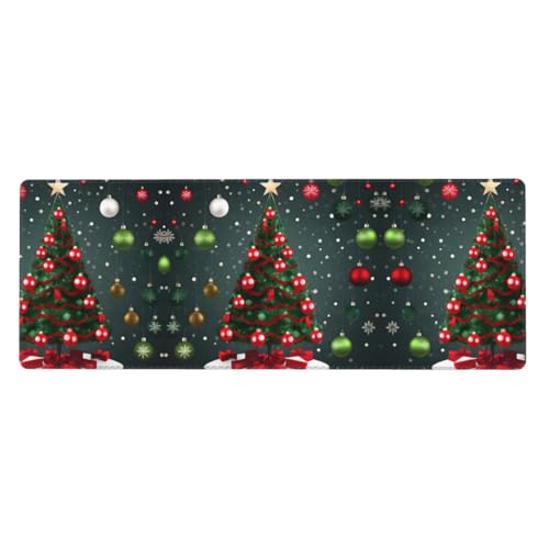 Großes Mauspad mit Weihnachtsbaum- und Kugeldruck, 30 x 80 cm, Gaming-Schreibtischmatte, erweiterter Schutz für Zuhause, Büro, Computer, Laptop Großes Mauspad mit Weihnachtsbaum- und Kugeldruck, 30 x 80 cm, Gaming-Schreibtischmatte, erweiterter Schutz für Zuhause, Büro, Computer, Laptop von BaerK