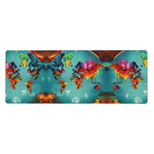 Großes Mauspad mit Weltkarten-Druck, 30 x 80 cm, Gaming-Schreibtischmatte, erweiterter Schutz für Zuhause, Büro, Computer, Laptop Großes Mauspad mit Weltkarten-Druck, 30 x 80 cm, Gaming-Schreibtischmatte, erweiterter Schutz für Zuhause, Büro, Computer, Laptop von BaerK