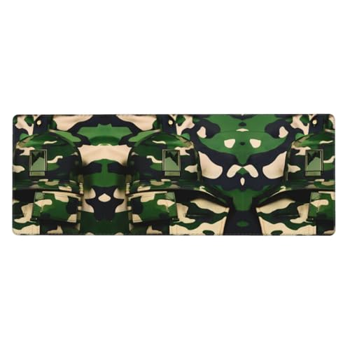 Großes Mauspad mit digitalem Camouflage-Druck, 30 x 80 cm, Gaming-Schreibtischmatte, erweiterter Schutz für Zuhause, Büro, Computer, Laptop von BaerK