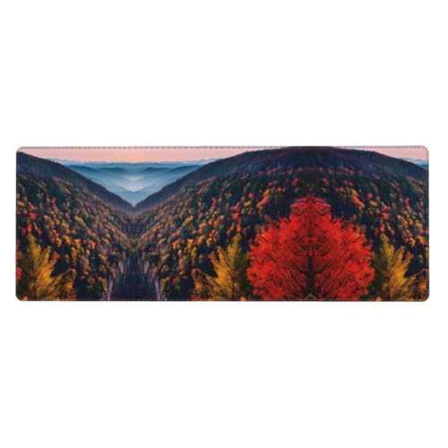 Großes Mauspad mit rauchigem Bergklippen-Druck, 30 x 80 cm, Gaming-Schreibtischmatte, erweiterter Schutz für Zuhause, Büro, Computer, Laptop Großes Mauspad mit rauchigem Bergklippen-Druck, 30 x 80 cm, Gaming-Schreibtischmatte, erweiterter Schutz für Zuhause, Büro, Computer, Laptop von BaerK