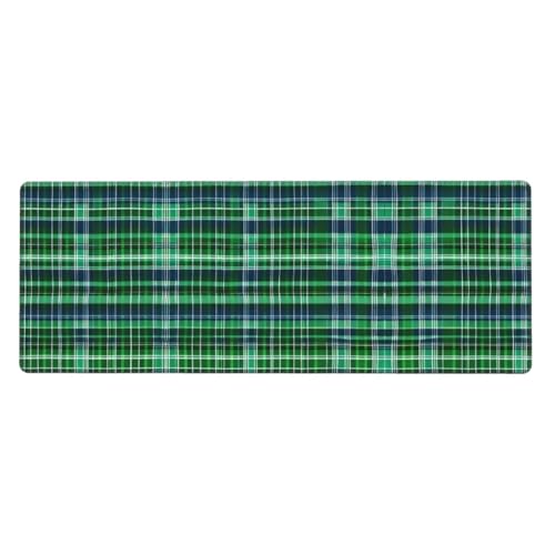 Großes Mauspad mit schottischem Schottenkaro, 30 x 80 cm, Gaming-Schreibtischunterlage, erweiterter Schutz für Zuhause, Büro, Computer, Laptop von BaerK