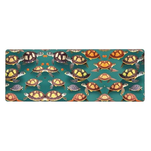 Großes Mauspad mit vielen Tieren und Meeresschildkröten, 30 x 80 cm, Gaming-Schreibtischmatte, erweiterter Schutz für Zuhause, Büro, Computer, Laptop Großes Mauspad mit vielen Tieren und Meeresschildkröten, 30 x 80 cm, Gaming-Schreibtischmatte, erweiterter Schutz für Zuhause, Büro, Computer, Laptop von BaerK