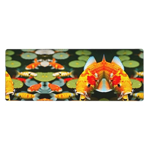 Großes japanisches Mauspad mit hübschem Koi-Fisch, 30 x 80 cm, Gaming-Schreibtischmatte, erweiterter Schutz für Zuhause, Büro, Computer, Laptop Großes japanisches Mauspad mit hübschem Koi-Fisch, 30 x 80 cm, Gaming-Schreibtischmatte, erweiterter Schutz für Zuhause, Büro, Computer, Laptop von BaerK