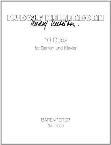 10 Duos für Bariton und Klavier von Bärenreiter