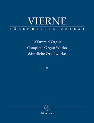 Improvisationen (1928) / Transkriptionen (1894 / 1901 / 1932). Spielpartitur, Sammelband, BÄRENREITER URTEXT. Reihe: Louis Vierne. Sämtliche Orgelwerke 10 von Bärenreiter