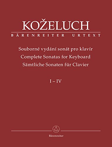 Sämtliche Sonaten für Clavier (Klavier) I-IV. Sonaten 1-50. Sämtliche 4 Bände zum Paketpreis. Spielpartituren, Urtextausgabe von Bärenreiter