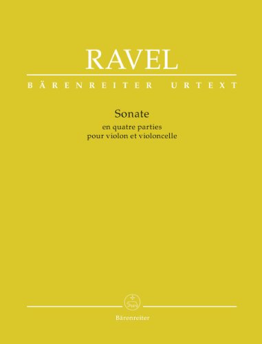 Sonate in vier Teilen für Violine und Violoncello. 2 Spielpartituren, Urtextausgabe Sonate in vier Teilen für Violine und Violoncello. 2 Spielpartituren, Urtextausgabe von Bärenreiter