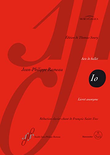lo RCT 45 -Acte de Ballet-. Klavierauszug. Jean-Philippe Rameau. Opera Omnia (OOR) V/1 von Bärenreiter