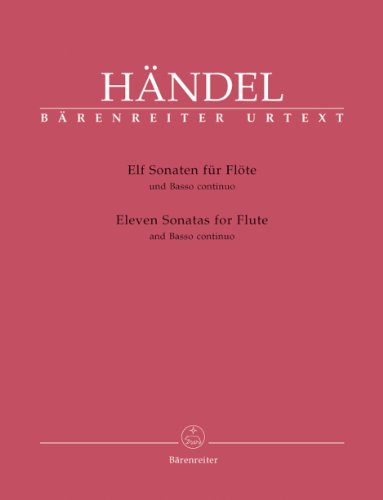Elf Sonaten für Flöte und Basso continuo. Spielpartitur(en), Stimmensatz, Urtextausgabe, Sammelband. BÄRENREITER URTEXT von Bärenreiter