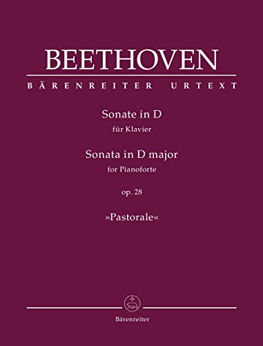 Sonate für Klavier D-Dur op. 28 -Pastorale-. Spielpartitur, Urtextausgabe von Bärenreiter