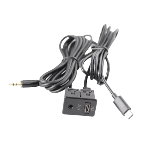 Baeroprki AUX-Panel für Android-Navigationsgeräte im Auto, Typ C + AUX-Eingang, USB-C + AUX-Schnittstellenpanel, Verlängerungskabel, Adapterpanel Baeroprki AUX-Panel für Android-Navigationsgeräte im Auto, Typ C + AUX-Eingang, USB-C + AUX-Schnittstellenpanel, Verlängerungskabel, Adapterpanel von Baeroprki