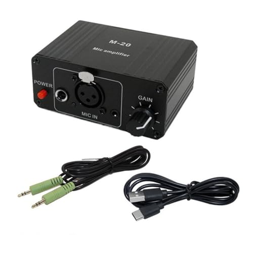 Baeroprki Dynamisches Mikrofon, Kondensator-Mikrofonverstärker, M-20 Audio, 48 V Phantomspeisung, Aufladung, Schwarz, für Live-Soundkarten-Lautsprecher D Baeroprki Dynamisches Mikrofon, Kondensator-Mikrofonverstärker, M-20 Audio, 48 V Phantomspeisung, Aufladung, Schwarz, für Live-Soundkarten-Lautsprecher D von Baeroprki