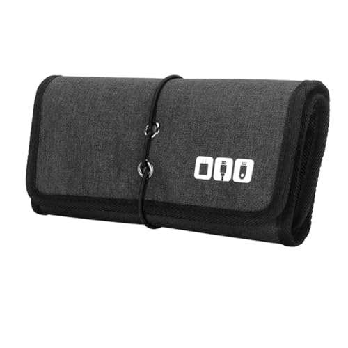 Baeroprki Elektronische Organizer-Kabeltasche, Reisekabel-Ladegerät-Tasche, Organizer-Tragetasche für Powerbank-USB-Kabel - Schwarz Baeroprki Elektronische Organizer-Kabeltasche, Reisekabel-Ladegerät-Tasche, Organizer-Tragetasche für Powerbank-USB-Kabel - Schwarz von Baeroprki