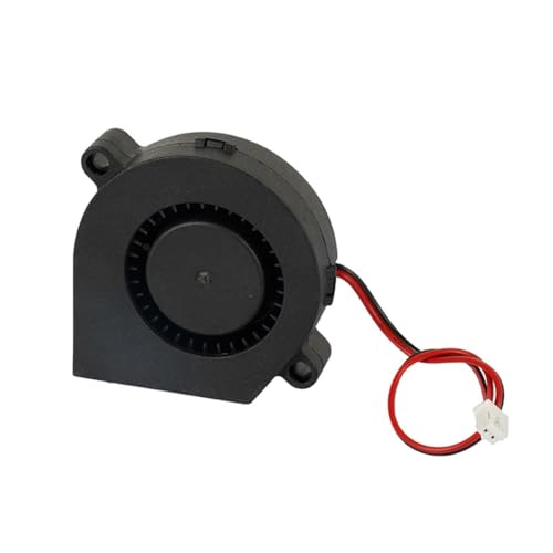Baeroprki Lüfter für 3D-Drucker, 24 V, 5015 Turbogebläse, 2-Poliger Anschluss, Hohe Drehzahl, Geräuscharmer Kühler von Baeroprki